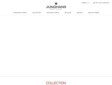 Tablet Screenshot of junghans.de